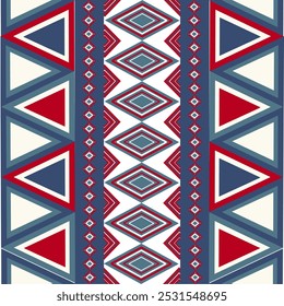 Geometric ethnic pattern, Seamless pattern, Vector illustration design, Native American Vector,Triangle pattern, Square pattern, Aztec, Incas, Maya, Navajo.