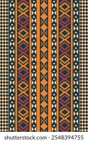 
Geometric ethnic pattern. Seamless vector tribal pattern. Native American ornament. Southwestern ethnic decor style. Geometric ornament. Seamless vector pattern. Mexican blanket. Carpet. Rug. Tile. 
