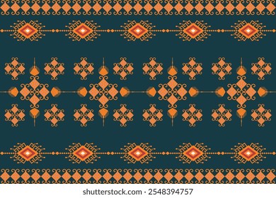 
Geometric ethnic pattern. Seamless vector tribal pattern. Native American ornament. Southwestern ethnic decor style. Geometric ornament. Seamless vector pattern. Mexican blanket. Carpet. Rug. Tile. 
