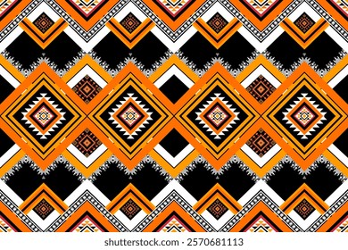 Geometric ethnic pattern seamless,Retro tribal vector , embroidery border seamless patterns.ethnic design, hipster backdrop, wallpaper Background, Design curtain, carpet ,fabric ,textile