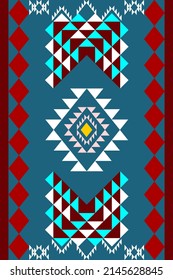 geometric ethnic pattern with shape for fabric or background