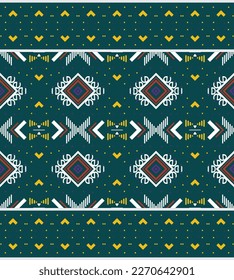 Geometric ethnic pattern. It is a pattern geometric shapes. Create beautiful fabric patterns. Design for print. Using in the fashion industry.
