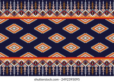 Geometric ethnic pattern traditional abstract tribal. Backdrop seamless Native Embroidery Design for carpet, wallpaper, clothing, wrapping, Batik, Sarong.