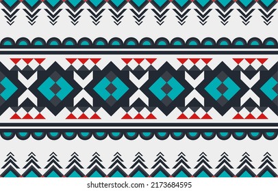 Geometric ethnic pattern traditional background Design for carpet,wallpaper,clothing,wrapping,batik,fabric,Vector illustration embroidery style. oriental floral seamless pattern.