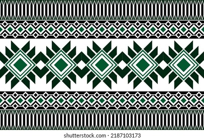 Patrón geométrico étnico de fondo tradicional Diseño para alfombras, papel pintado, ropa, envoltura, batik, tela,Estilo de bordado de ilustración vectorial. patrón oriental sin costura.