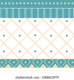 Geometric ethnic pattern traditional Design for background,carpet,wallpaper,clothing,wrapping,Batik,fabric,sarong,Vector illustration embroidery style.