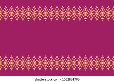 Geometric ethnic pattern traditional Design for background,carpet,wallpaper,clothing,wrapping,Batik,fabric,sarong,Vector illustration embroidery style.