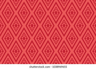 Geometric ethnic pattern traditional Design for background,carpet,wallpaper,clothing,wrapping,Batik,fabric,sarong,Vector illustration embroidery style.