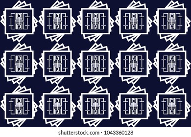 Geometric ethnic pattern traditional Design for background,carpet,wallpaper,clothing,wrapping,Batik,fabric,sarong,Vector illustration embroidery style.