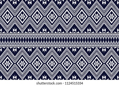 Geometric ethnic pattern traditional Design for background,carpet,wallpaper,clothing,wrapping,Batik,fabric,sarong,Vector illustration embroidery style.