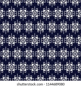 Geometric ethnic pattern traditional Design for background,carpet,wallpaper,clothing,wrapping,Batik,fabric,sarong,Vector illustration embroidery style.
