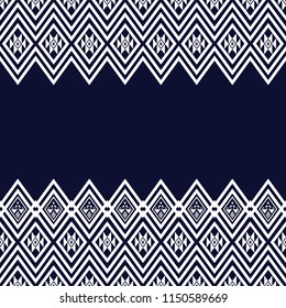 Geometric ethnic pattern traditional Design for background,carpet,wallpaper,clothing,wrapping,Batik,fabric,sarong,Vector illustration embroidery style.