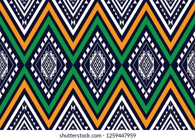 Geometric ethnic pattern traditional Design for background,carpet,wallpaper,