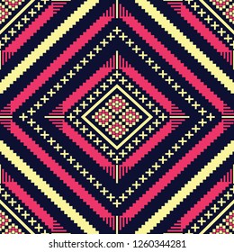 Geometric ethnic pattern traditional Design for background,carpet,wallpaper,