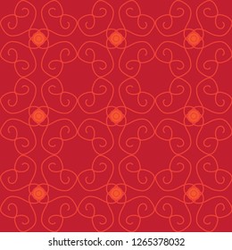 Geometric ethnic pattern traditional Design for background,carpet,wallpaper,clothing,wrapping,Batik,fabric,sarong,Vector illustration embroidery style.