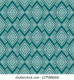 Geometric ethnic pattern traditional Design for background,carpet,wallpaper,clothing,wrapping,Batik,fabric,sarong,Vector illustration embroidery style.