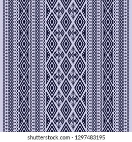 Geometric ethnic pattern traditional Design for background,carpet,wallpaper,clothing,wrapping,Batik,fabric,sarong,Vector illustration embroidery style.