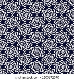 Geometric ethnic pattern traditional Design for background, carpet, wallpaper, clothing, wrapping, Batik, fabric, sarong, Vector illustration embroidery style.