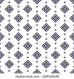 Diseño geométrico étnico tradicional Diseño para fondo, alfombra, papel pintado, ropa, envoltura,Batik,tela,sarong,Estilo de bordado de ilustración vectorial.