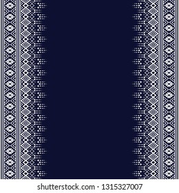 Geometric ethnic pattern traditional Design for background,carpet,wallpaper,clothing,wrapping,Batik,fabric,sarong,Vector illustration embroidery style.