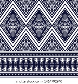 Geometric ethnic pattern traditional Design for background,carpet,wallpaper,clothing,wrapping,Batik,fabric,sarong,Vector illustration embroidery style.