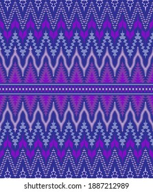 Patrón geométrico étnico tradicional Diseño para fondo, alfombra, papel pintado, ropa, envoltura, Batik, tela, sarong,Estilo de bordado de ilustración vectorial.