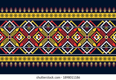 Patrón geométrico étnico tradicional Diseño para fondo, alfombra, papel pintado, ropa, envoltura, batik, tela, sarong