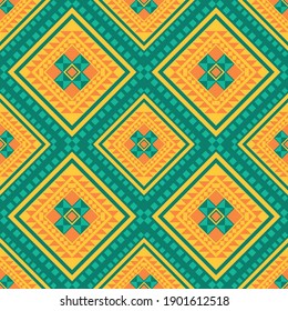 Geometric ethnic pattern traditional Design for background, carpet, wallpaper, clothing, wrapping, batik, fabric, sarong