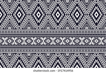 Geometric Ethnic pattern traditional design for background,wallpaper,fabric,curtain,clothing,wrapping,Batik,sarong.Vector illustration. embroidery style