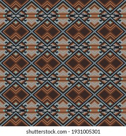 Geometric ethnic pattern traditional Design for background,carpet,wallpaper,clothing,wrapping,Batik,fabric,sarong,Vector illustration embroidery style.