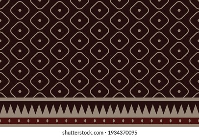 Geometric ethnic pattern traditional Design for background,carpet,wallpaper,clothing,wrapping,Batik,fabric,sarong,Vector illustration embroidery style.