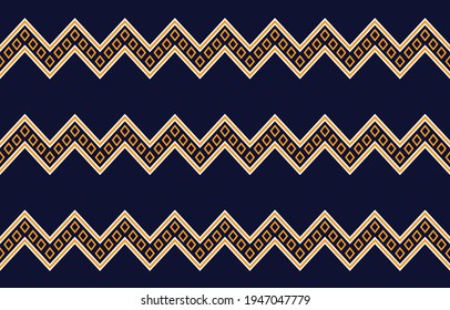 Geometric ethnic pattern traditional Design for background, carpet, wallpaper, clothing, wrapping, Batik, fabric, sarong, Embroidery vector illustration pattern.