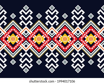 Geometrisches ethnisches Muster traditionelles Design für Stoffhintergrund, Tapete, Stoff.Tribal ethnische Vektormuster. Aztec-Muster.