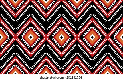 Patrón geométrico étnico diseño tradicional para fondo de tela, papel pintado, tela.Patrón de vector étnico tribal. Patrón azteca.patrón geométrico, nativa, tribal, boho, americano y africano.