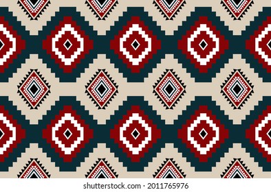 Patrón geométrico étnico diseño tradicional para fondo de tela, papel pintado, tela.Patrón de vector étnico tribal. Patrón azteca, patrón americano, boho, textil, tejido, africano, bohemio, patrón de navidad.
