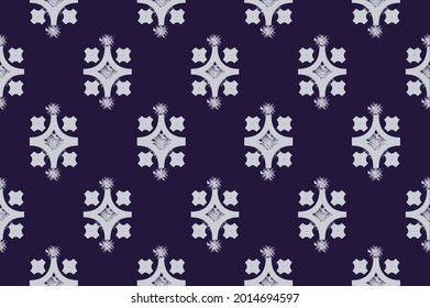 Geometric ethnic pattern traditional Design for background,carpet,wallpaper,clothing,wrapping,Batik,fabric,sarong,Vector illustration embroidery style.