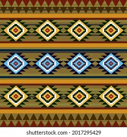 Patrón geométrico étnico diseño tradicional para fondo de tela, papel pintado, tela.Vector étnico tribal. Patrón azteca.Patrón indio americano navajo.Patrón nativo.