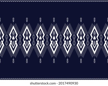 Patrón de diseño tradicional geométrico étnico utilizado para falda, alfombra, papel pintado, ropa, envoltura, batik, tela, ropa, moda, sábanas, ropa de vestir diseño de vectores ilustración bordado texto