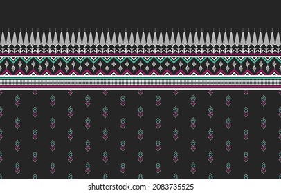 Geometric ethnic pattern traditional. Design for background, carpet, wallpaper, clothing, wrapping, Batik, fabric, sarong, illustration, embroidery.