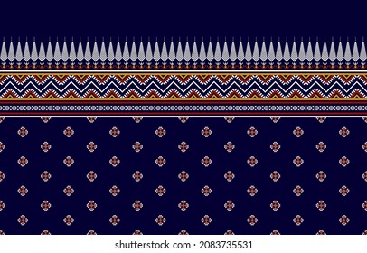 Geometric ethnic pattern traditional Design for background,carpet,wallpaper,clothing,wrapping,Batik,fabric,sarong,illustration,embroidery,style.