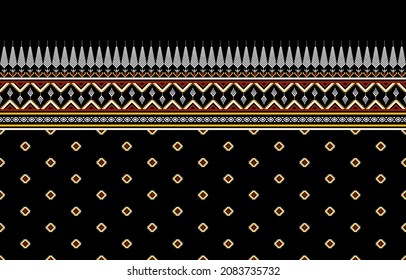 Geometric ethnic pattern traditional Design for background,carpet,wallpaper,clothing,wrapping,Batik,fabric,sarong,illustration,embroidery,style.