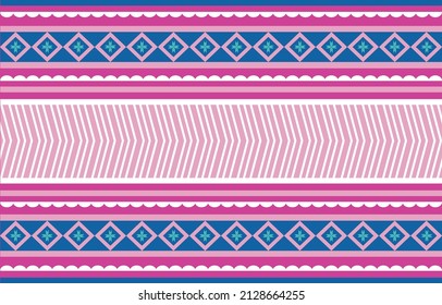 Geometric ethnic pattern traditional  Design for background cover book carpet curtain wallpaper clothing wrapping Batik fabric Vector illustration embroidery style fashion artwork for print 