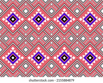 Geometric ethnic pattern traditional design for background style.