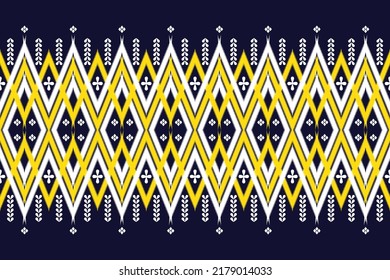 

Geometric ethnic pattern traditional Design for background,carpet,wallpaper,clothing,wrapping,Batik,fabric,sarong,Vector illustration embroidery style. fabric Bohemian fashion,texture. African rug