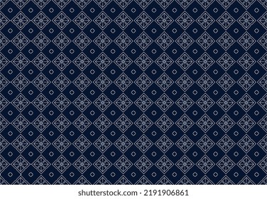 Patrón geométrico étnico tradicional Diseño para fondo, alfombra, papel pintado, ropa, envoltura, Batik, tela, sarong, Estilo de bordado de ilustración vectorial.