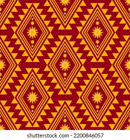 Geometric ethnic pattern traditional Design for background,
carpet,wallpaper,clothing,wrapping,Batik,fabric,sarong,Vector illustration embroidery style.