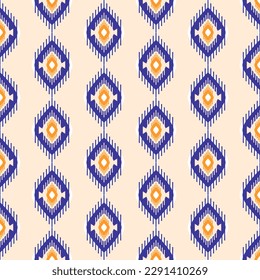 Geometric ethnic pattern traditional Design for carpet, wallpaper, clothing, wrapping, Batik, fabric, Vector illustration embroidery style.
