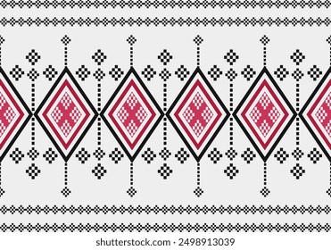 Geometric ethnic pattern traditional design pattern used for Skirt, carpet, wallpaper, clothing.