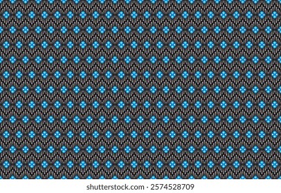 Geometric ethnic pattern traditional Design for background,carpet,wallpaper,clothing,wrapping,Batik,fabric,sarong,Vector illustration embroidery style.