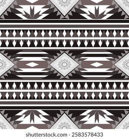 Geometric ethnic pattern traditional Design for background,carpet,wallpaper,clothing,wrapping,Batik,fabric,sarong,Vector illustration embroidery style.